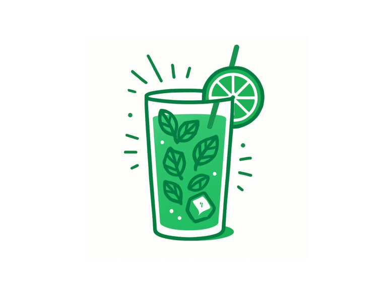 over menthe a l’eau.